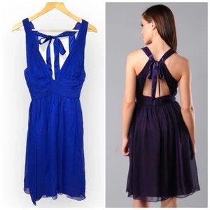 Foley + Corinna "Party in Paris Dress" Slik Plum Dress XS